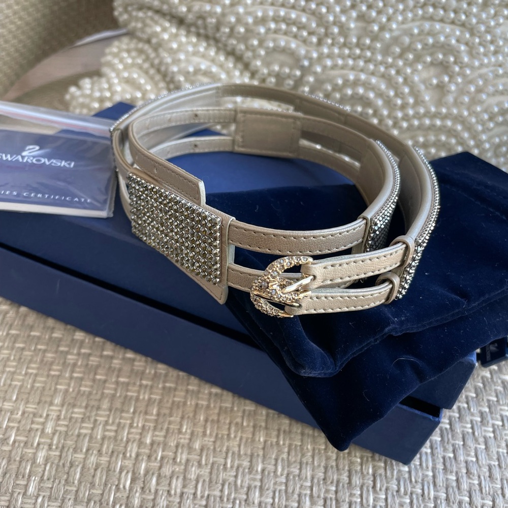 Swarovski Tan Crystal Belt